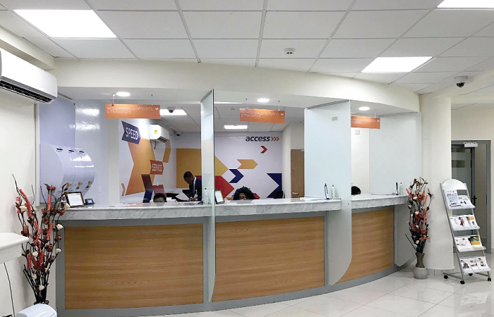 The new banking hall of Access Bank at Lashibi The new banking hall of Access Bank at Lashibi